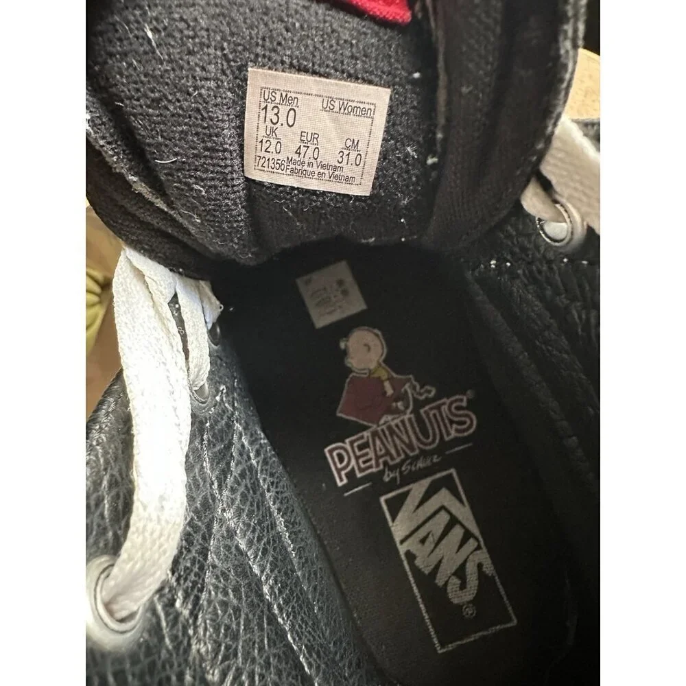 Vans Sk8 Hi x Peanuts 'Charlie Kite' Multi Color Sz 13 Men